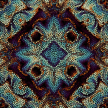 Sorunsuz mozaik sanat desen