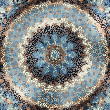 Sorunsuz mozaik sanat desen