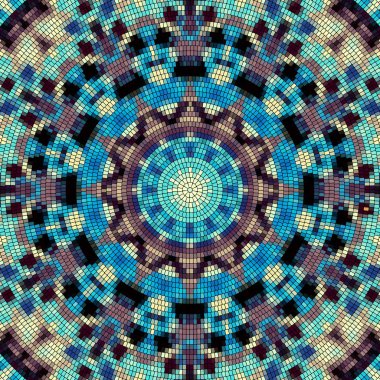 Sorunsuz mozaik sanat desen