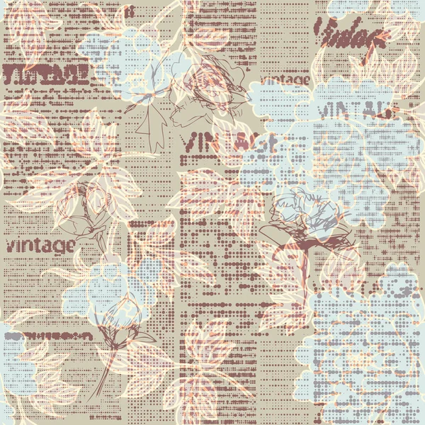 Vintage grunge patroon — Stockvector