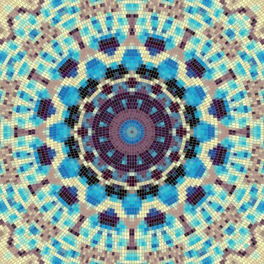 Sorunsuz mozaik sanat desen