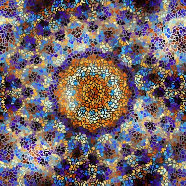 Sorunsuz mozaik sanat desen