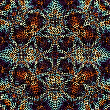 Sorunsuz mozaik sanat desen