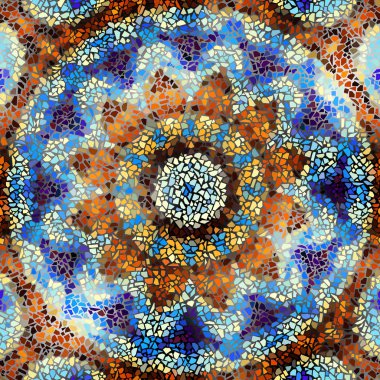 Sorunsuz mozaik sanat desen