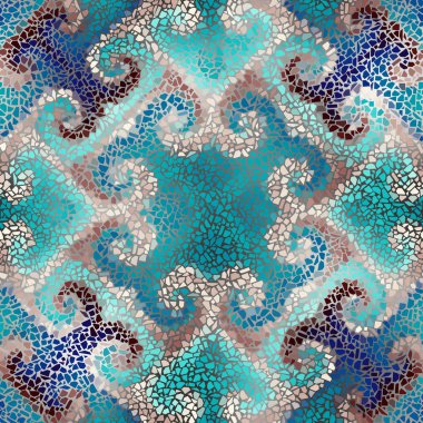 Sorunsuz mozaik sanat desen