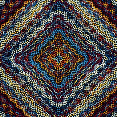 Sorunsuz mozaik sanat desen