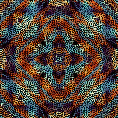 Sorunsuz mozaik sanat desen