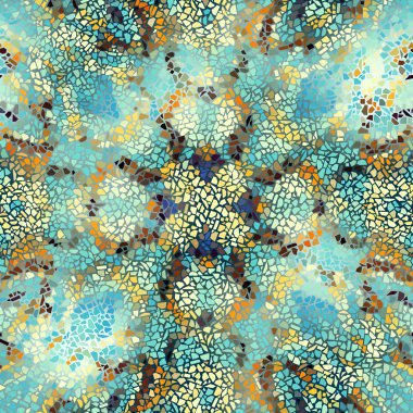 Sorunsuz mozaik sanat desen