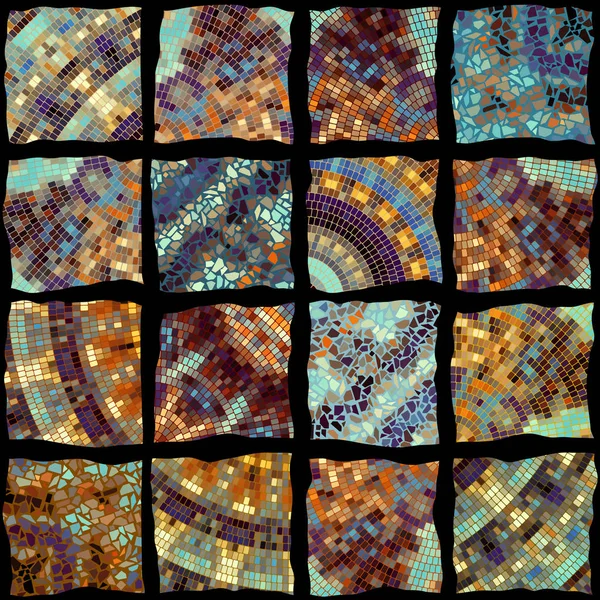 Dikişsiz mozaik desen — Stok Vektör