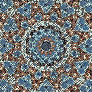 Sorunsuz mozaik sanat desen