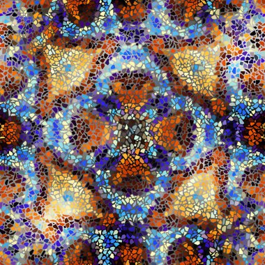 Sorunsuz mozaik sanat desen