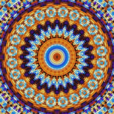 Sorunsuz mozaik sanat desen