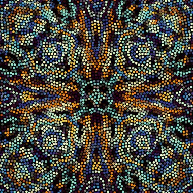 Sorunsuz mozaik sanat desen