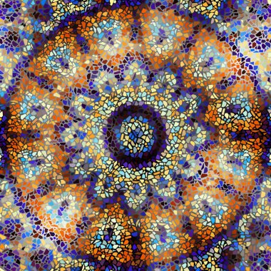Sorunsuz mozaik sanat desen