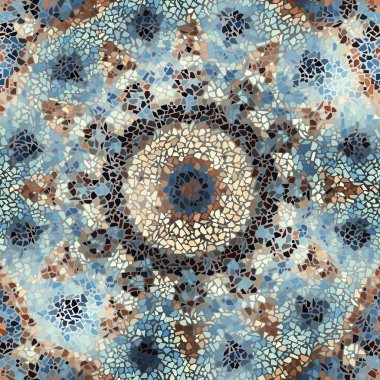 Sorunsuz mozaik sanat desen