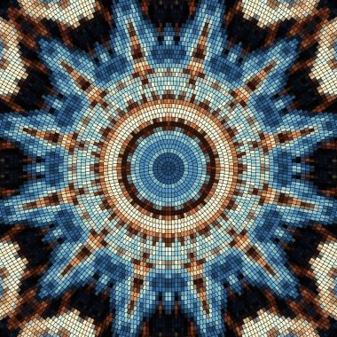 Sorunsuz mozaik sanat desen