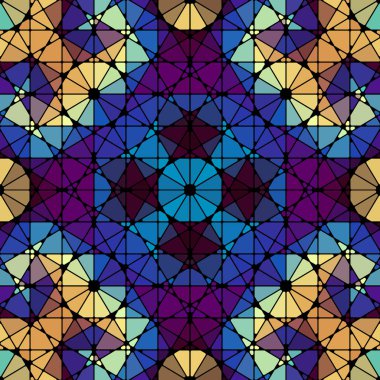 Dikişsiz Arapça geometrik desen