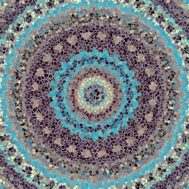 Sorunsuz mozaik sanat desen