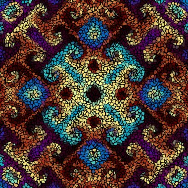 Sorunsuz mozaik sanat desen
