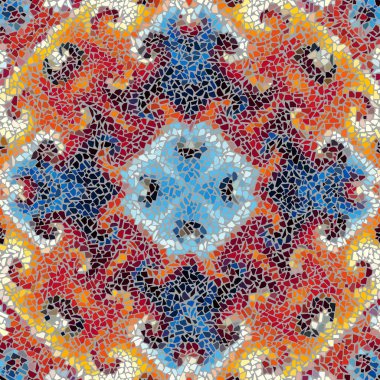 Sorunsuz mozaik sanat desen