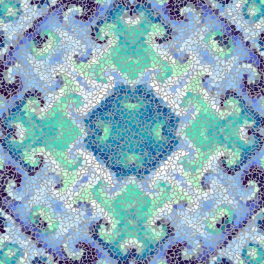 Sorunsuz mozaik sanat desen