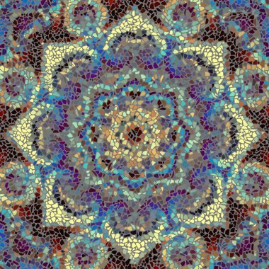 Sorunsuz mozaik sanat desen