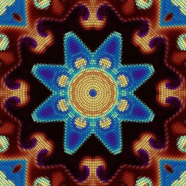 Sorunsuz mozaik sanat desen