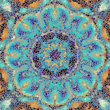 Sorunsuz mozaik sanat desen