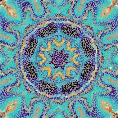 Sorunsuz mozaik sanat desen