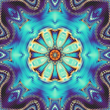 Sorunsuz mozaik sanat desen