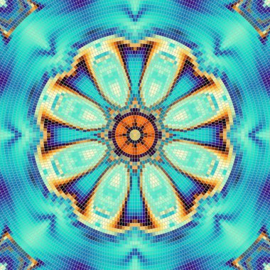 Sorunsuz mozaik sanat desen