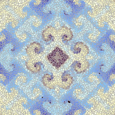 Sorunsuz mozaik sanat desen