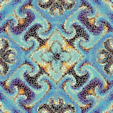 Sorunsuz mozaik sanat desen