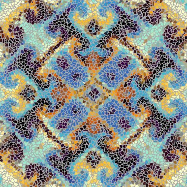 Sorunsuz mozaik sanat desen