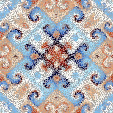 Sorunsuz mozaik sanat desen