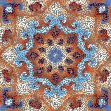 Sorunsuz mozaik sanat desen