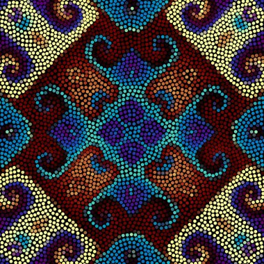 Sorunsuz mozaik sanatı çini