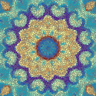 Sorunsuz mozaik sanat desen