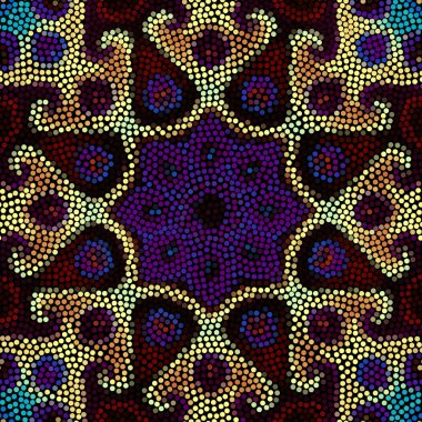 Sorunsuz mozaik sanatı çini