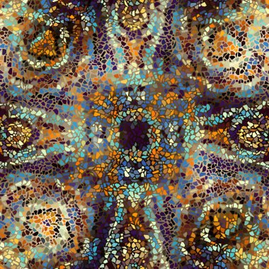 Sorunsuz mozaik sanat desen