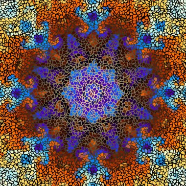 Sorunsuz mozaik sanat desen