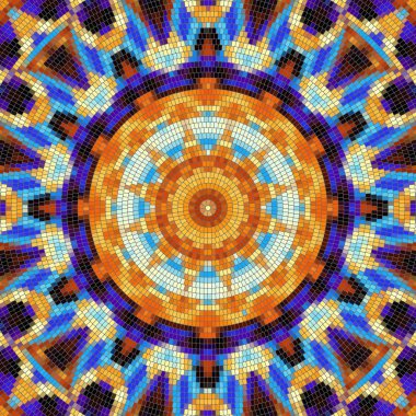 Sorunsuz mozaik sanat desen