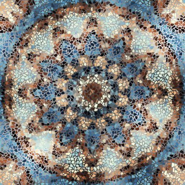 Sorunsuz mozaik sanat desen