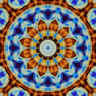 Sorunsuz mozaik sanat desen