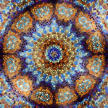 Sorunsuz mozaik sanat desen
