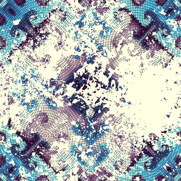 Mosaikmuster mit Grunge-Effekt. — Stockvektor