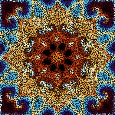 Sorunsuz mozaik sanat desen
