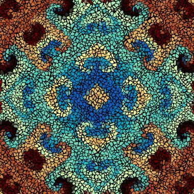Sorunsuz mozaik sanat desen