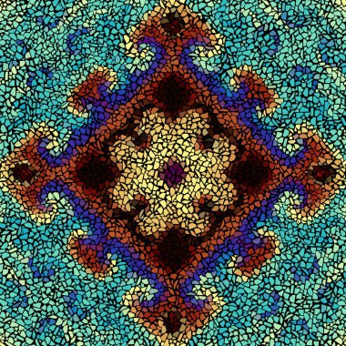 Sorunsuz mozaik sanat desen