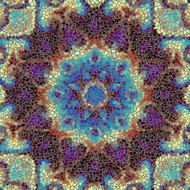 Sorunsuz mozaik sanat desen